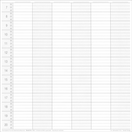 Terminplaner für die Gemeinschaftspraxis  (ohne Datum) Terminplaner für die Gemeinschaftspraxis  (ohne Datum)